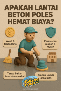 Apakah Lantai Beton Poles Hemat Biaya