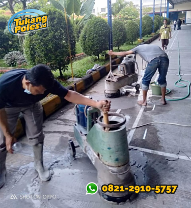 Jasa Poles Lantai Beton Polished Concrete