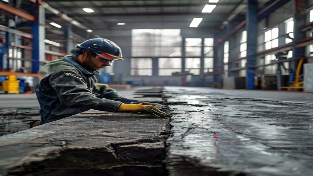 Proses pengerasan lantai beton dengan kristalisasi