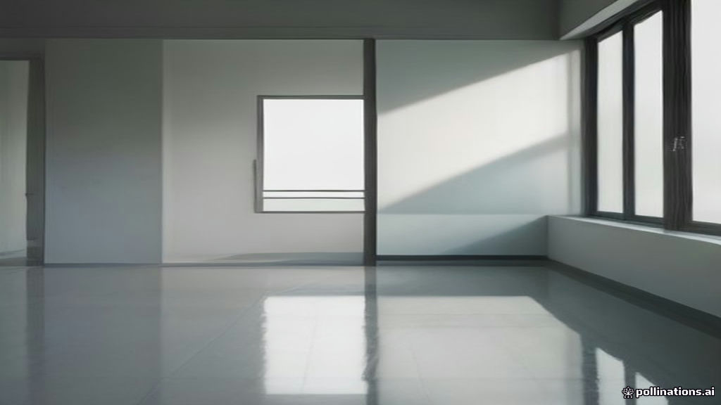 Ilustrasi berbagai tingkat kilap lantai polished concrete dari matte hingga high gloss.